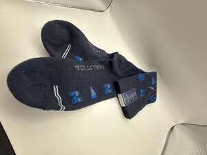 Nautica Men's Navy Crew Socks with Nautical Pattern